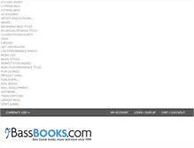 Tablet Screenshot of bassbooks.com